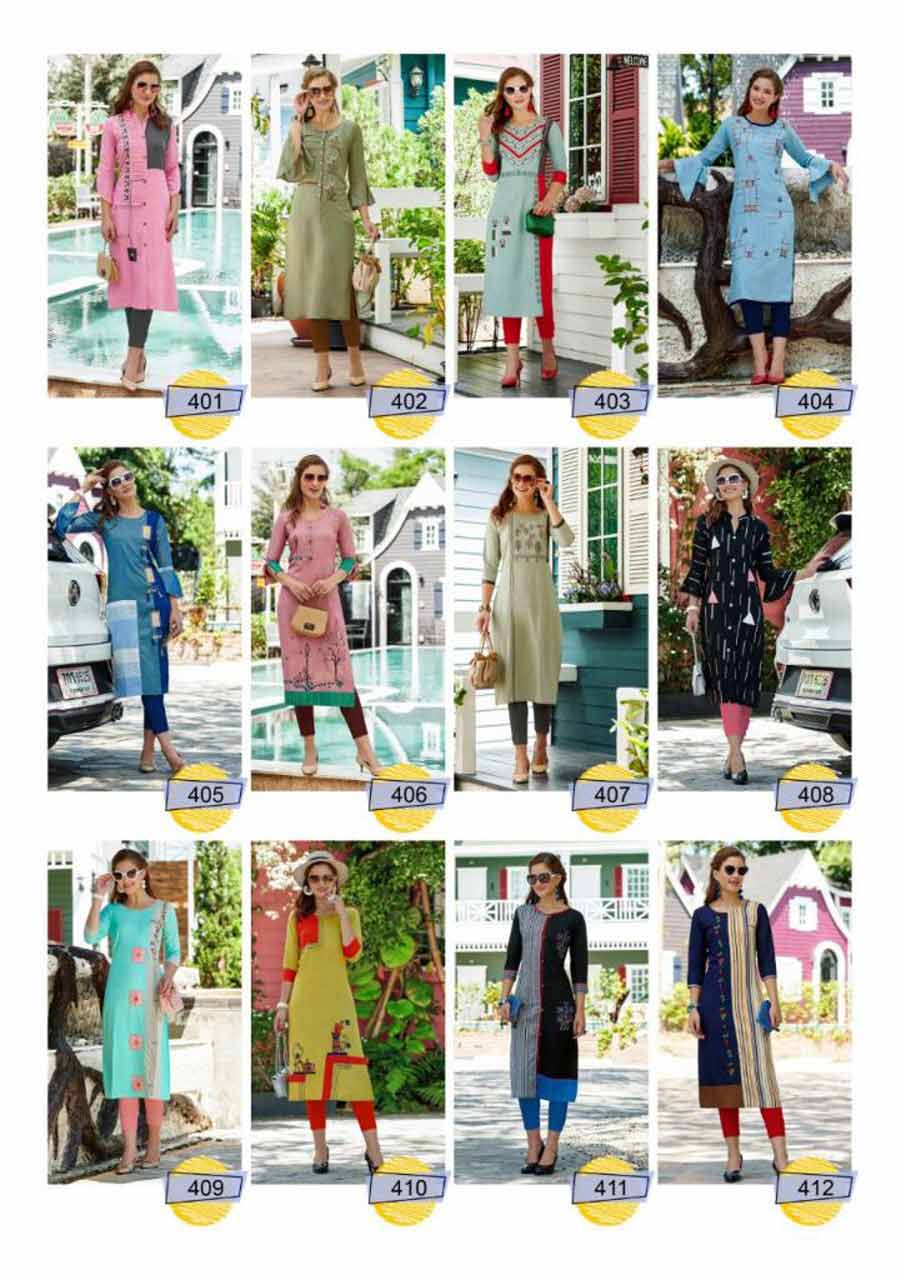 Rang Jyot Keshvi Vol-4 Print Embroidery Kurti Rang Jyot Keshvi Vol-4 Print Embroidery Kurti